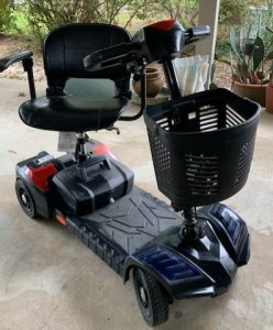 Gently Used Scout Drive Scooter, Comes with Plug, basket, booklet.